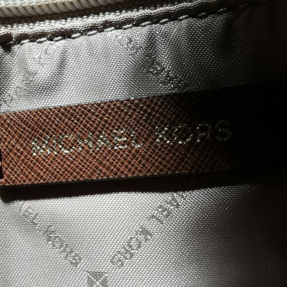 Cognac/Gold Saffiano Leather Satchel/Crossbody EUC #251 - Picture 9 of 14